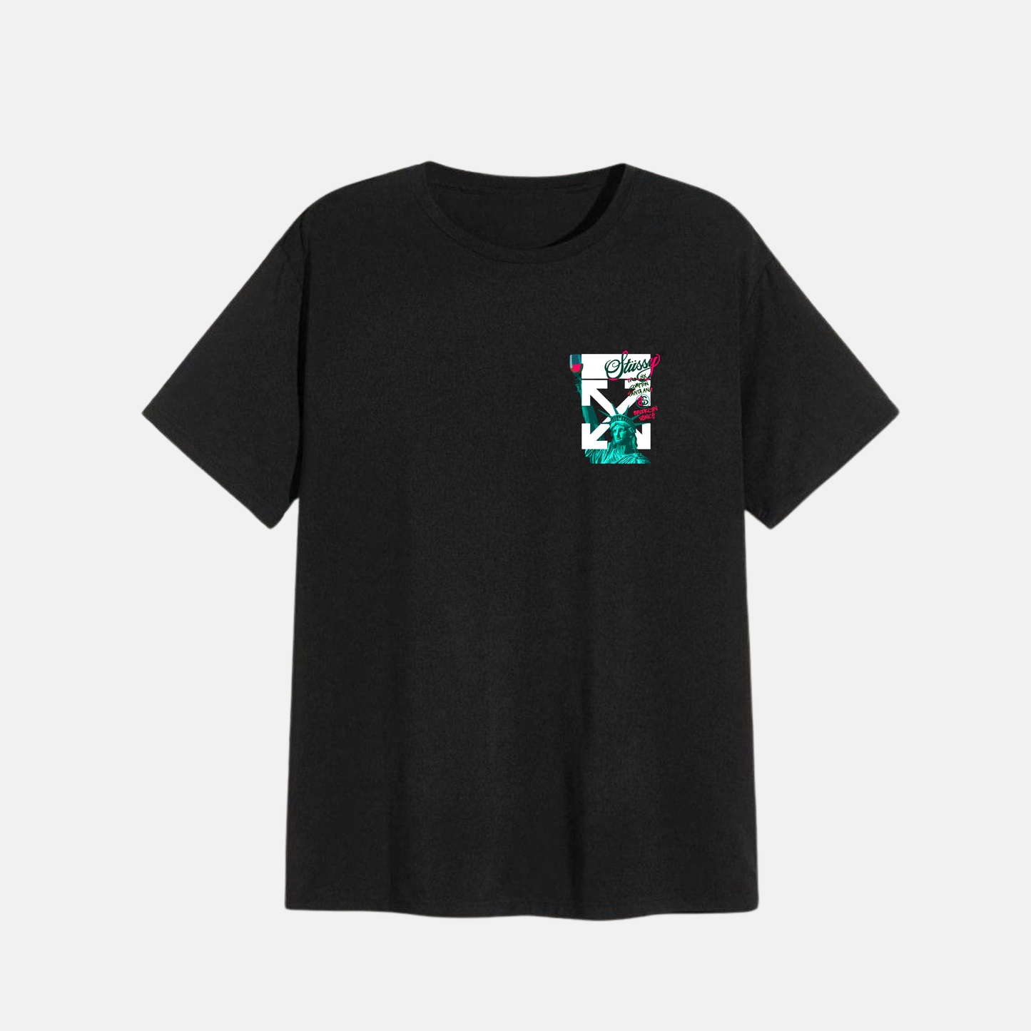 PLAYERA OFF WHITE X STUSSY